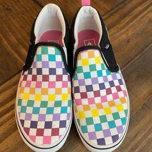 rainbow vans size 4